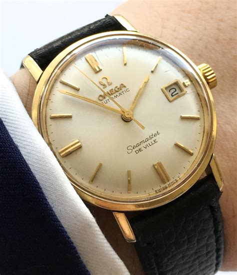 omega seamaster deville ebay|omega 14k Seamaster deville automatic.